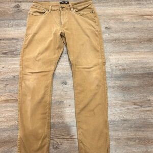 Duer Men's 34x34 Relaxed Tapered Camel Tan Denim Pants